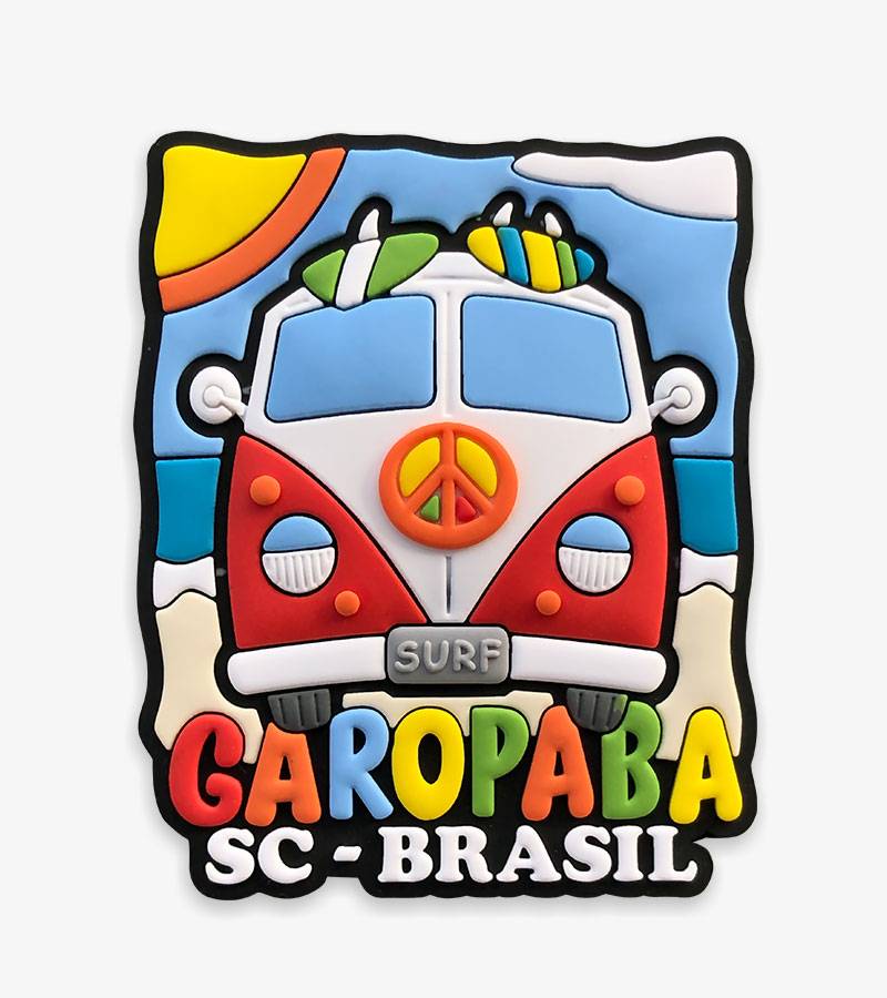 Ímã Garopaba SC Kombi Ímã de Geladeira Loja de Artigos